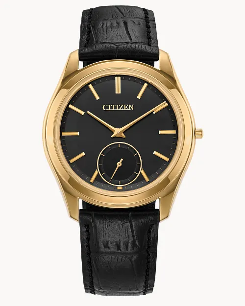 Eco-Drive One Black Dial Crocodile Strap AQ5022-02E | CITIZEN Eco-Drive One Black Dial Crocodile Strap AQ5022-02E | CITIZEN